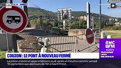 Nord de Lyon: le pont de Couzon-au-Mont-d'Or à nouveau fermé