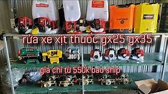 honda GX25,gx35 rửa xe xịt thuốc, bình bơm điện giá từ 550k bao ship toàn quốc lh0344862079