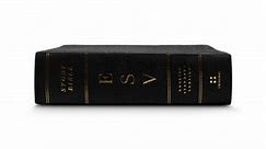 ESV Study Bible, Personal Size (Black, Genuine Leather)