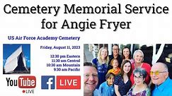 Cemetery Memorial Service for Angie Fryer