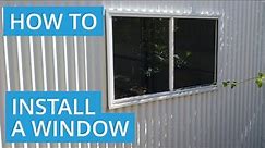 How to Install a Shed Sliding Window - AMIA