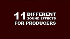 11 SOUND EFFECTS (High Quality) - R&B/Trap/HipHop/Rap/Remix/Dubstep - Popular in 2020