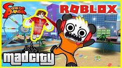 ALL SECRET ESCAPES IN ROBLOX MAD CITY ! Let's Play Mad City Roblox with Combo Panda