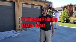 How to paint garage doors | Pro hack for perfect doors