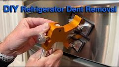 Dent Repair on Stainless Steel Refrigerator
