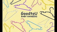 GoodtoU Kids Hangers Child Hangers Baby Clothes Hangers Toddler Hanger Plastic Childrens Hangers Kids Clothes Hanger (White 60 Pack)