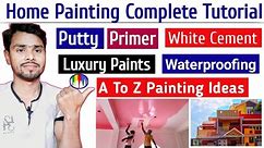 Home Painting Complete Tutorial Video | Home Painting Ideas