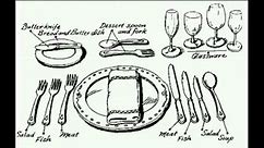 The Right way to set up a fine dining table: Table Manners Series: