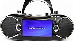 Emerson EDL-2870H 7” Bluetooth® DVD Boombox with AM/FM Radio & Digital TV, Black