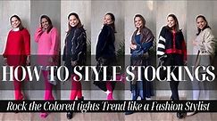 HOW TO ROCK THE COLOURED TIGHTS TREND LIKE A FASHION STYLIST