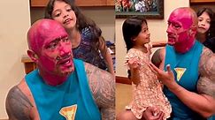 Viral video: Dwayne Johnson gets special makeover from his daughters - watch