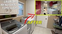 Laundry Room Renovation Time Lapse | 3 days in 10 Minutes!