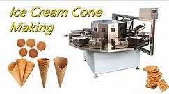 How Ice Cream Cones are Made with an Amazing Ice Cream Cone Machine!