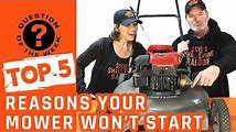 How to Fix a Lawn Mower That Won't Start or Run