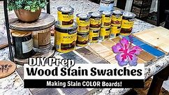 WOOD STAIN COLORS | Making Stain Color Boards for my future DIY projects