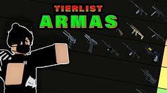 TierList Armas - SCP Site Roleplay