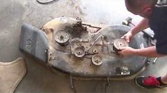 How To Replace Mower Deck Spindle Craftsman 42" Riding Mower