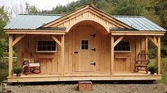 "The 12X20 Gibraltar Cabin" - DIY Post & Beam Cabin - Over The Road Legal - 7 Sizes & 6 Formats