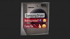 New Samsung dryer making noise. Scraping noise. 2022 Samsung Dryer making noise.