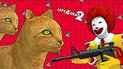 L4D2: Infected CAT ZOMBIES Turn Into McDonald's NEW BURGER! (Left 4 Dead 2 Mods)