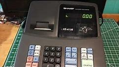 Sharp Electronic Cash Register XE-A106 demo