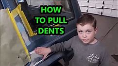 HOW TO PULL A DENT - SO EASY AN 8 YEAR OLD CAN DO IT!