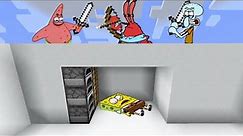 Minecraft Speedrunner SpongeBob VS 3 Hunters