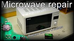 Microwave repair [non working buttons & encoder on control panel]