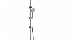 Revolution WELS 3 Star 9L/min Brushed Nickel Self Cleaning Twin Shower