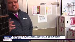 Man accused of raiding food bank refrigerator