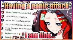 Bae Having a Panic Attack and Started Crying on Stream Because of Stress...【Hololive】