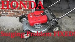 HONDA Lawnmower COMMON SURGING Problem FIX. Unplug Carburetor JETS. Is it the MAIN JET or SLOW JET?
