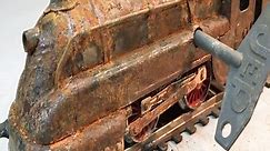 Rusty Locomotive Model Train Restoration