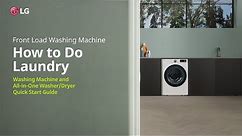 LG Washer : How to do Laundry | LG