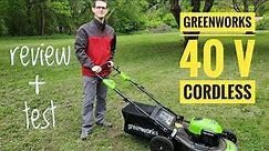 Greenworks-21 in. 40 V Self Propelled Cordless Electric Lawn mower Review