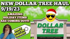 Dollar Tree Haul 9/19/23. Check out new holiday items coming out!!!!