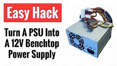 How to Hack a Computer Power Supply (PSU) To Use as a 12V DC Power Source