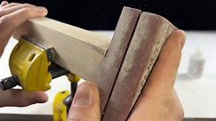 Chemical reaction of super glue and saw dust _ First aid for damaged wood [Ns world]