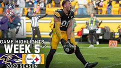 Baltimore Ravens vs. Pittsburgh Steelers Game Highlights | NFL 2023 Week 5