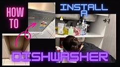 How to Install a Dishwasher | DIY
