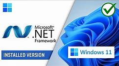 How to Check the Version of .NET Framework Installed on Windows 11/10 PC