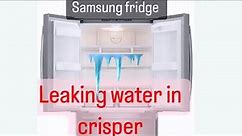 samsung fridge water leaking inside