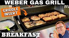 Huge Breakfast on a GAS GRILL? WHAT?! Big WEBER Griddle Insert Breakfast!