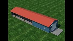 IEPole Barn - Shed Plans DIY Outdoor Storage Shed Building Plan 30' Build Your Own
