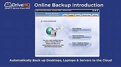How to use DriveHQ Online Backup software