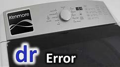dr Error Code SOLVED!!! Kenmore Top Load Washer Washing Machine