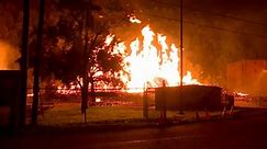 Warehouse blaze engulfs 45,000 barrels of liquor