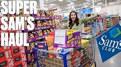 SAM'S CLUB SUPER SNACK SCAN AND GO SHOPPING SPRINT | GROCERY SHOPPING HAUL