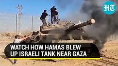 Hamas Takes Cue From Ukraine War; Blows Up Israeli Tank With Drone-dropped Munition | Watch