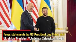 Press statements by US President Joe Biden and Ukrainian President Volodymyr Zelenskyy in Kyiv. - video Dailymotion
